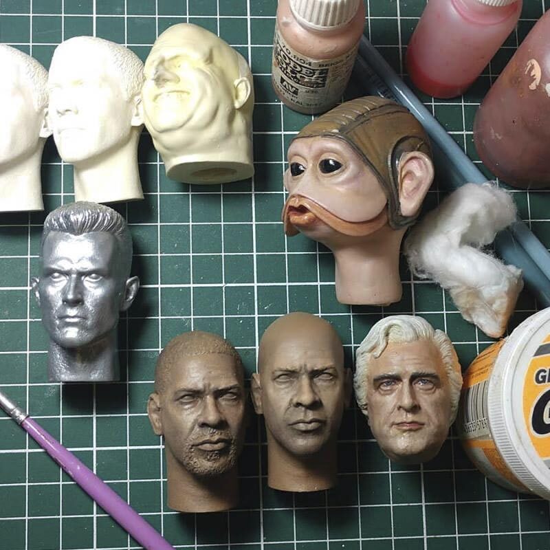 Celebrity Custom 1/6 Head Sculpt Commission - Sculpting and