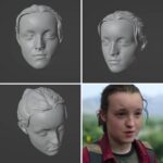 1-6-onesixth-scale-head-sculpt-custom-sculpting-painting-last-of-us-bella-ramsey-ellie