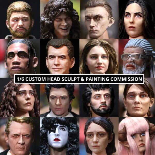 Custom 1/6 Head Sculpt Commission & Painting - EzOneSixth