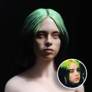 250324hs01-onesixth-1-6-12-custom-headsculpt-singer-billie-eilish-painted-