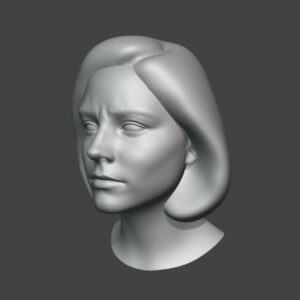 1/6 scale pre-sculpted head of Clarice Starling, portrayed by Jodie Foster in The Silence of the Lambs – First Draft by EzOneSixth