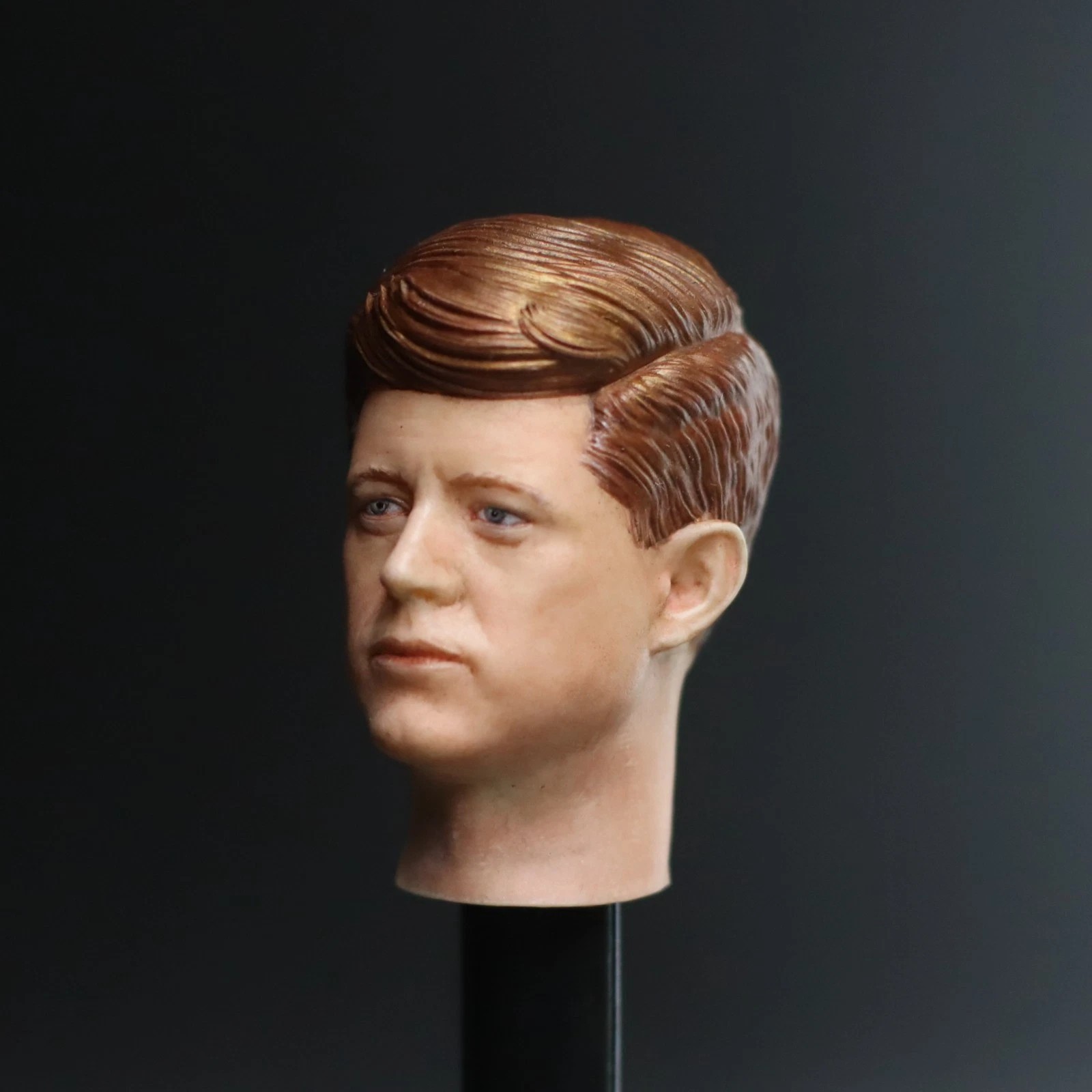John F. Kennedy JFK US President Head Sculpt - Premium 1/6 Scale Custom Collectible - Image 2