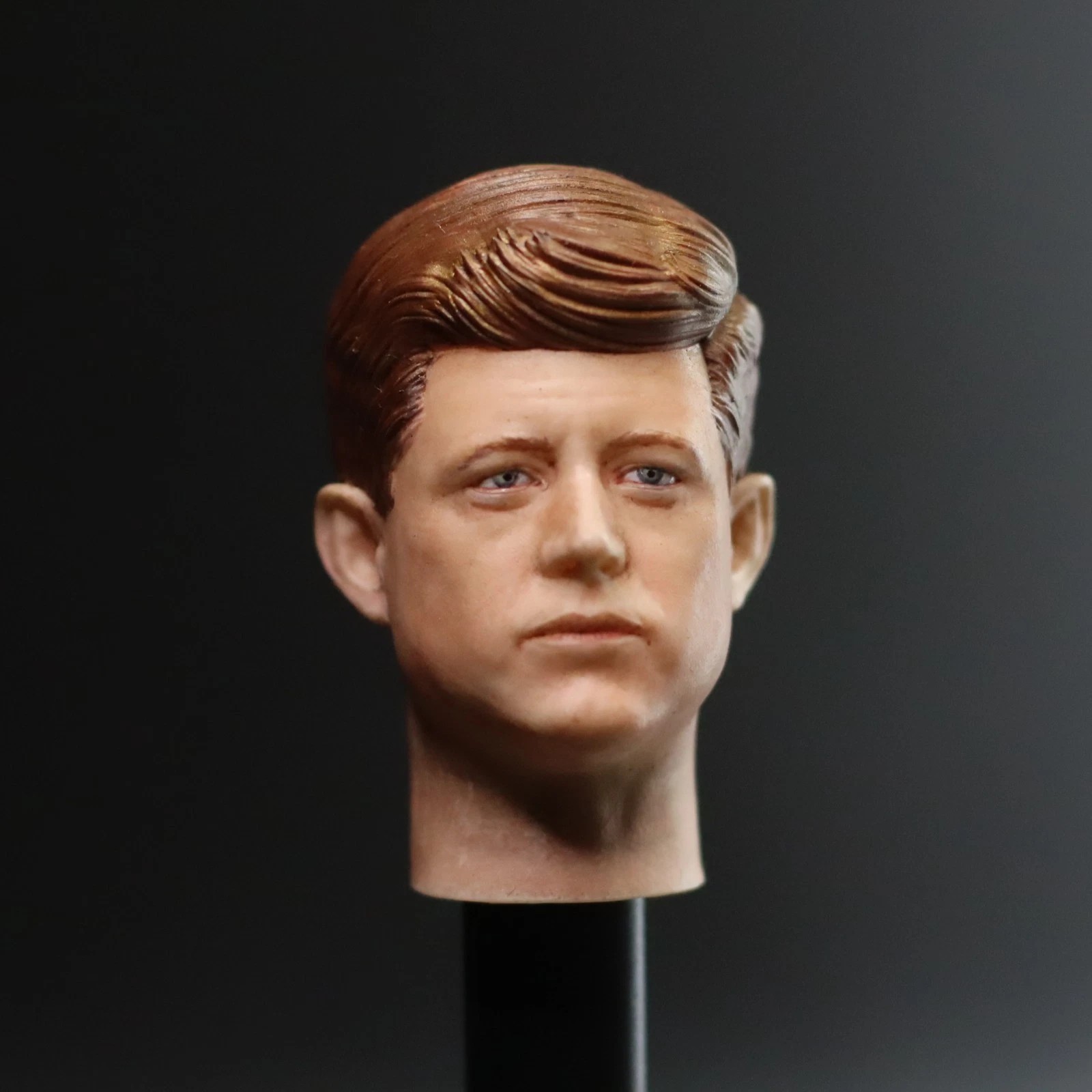 John F. Kennedy JFK US President Head Sculpt, custom 1/6 Scale collectible for sixth scale figures